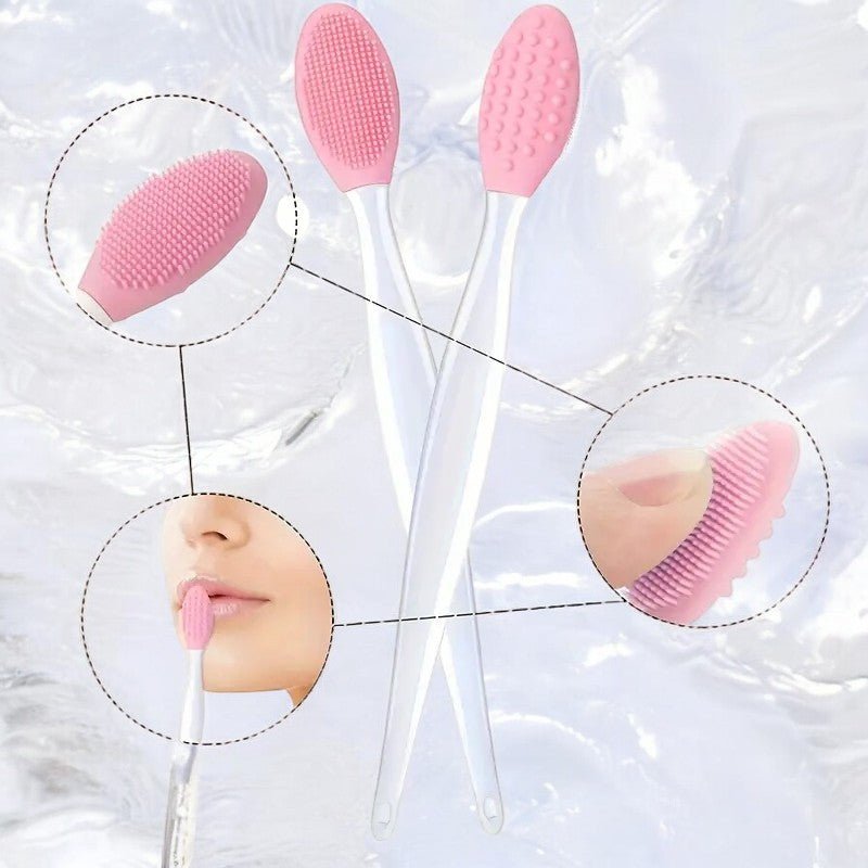 Brosse Nettoyante pour le Visage - DoubleSilkBrush™ - Rose Clair - Nomada beauté